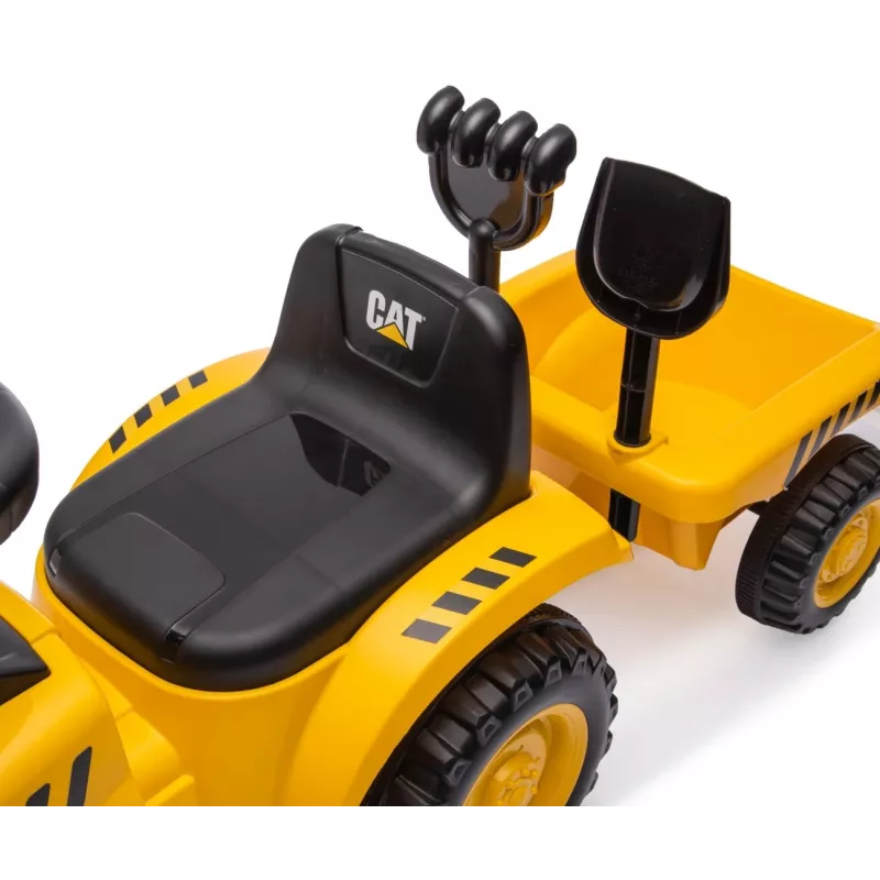 CAT sõiduk Traktor koos haagisega kollane sõidetav mänguasi
