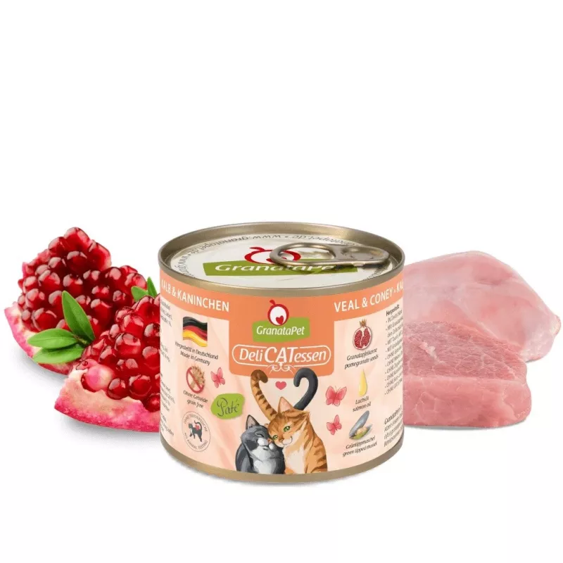 GRANATAPET DeliCATessen vasikaliha ja küülik – märg kassitoit – 200g