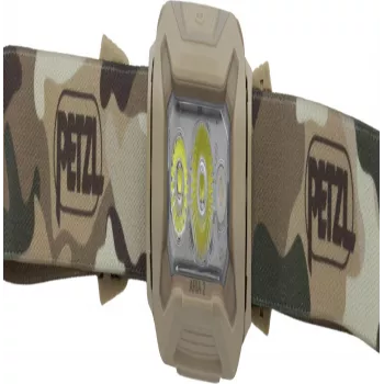 Pealamp Petzl ARIA 2 RGB camo — laetav pealamp, reguleeritav valgusvihk, RGB-režiimid (E070BB01)