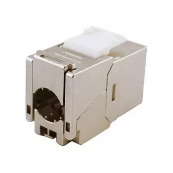 Shielded Cat.6A õhuke Keystone Jack, EQUIP 767223, Toolfree, RJ-45, lame, Silver, 8 pcs