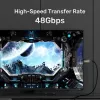 HDMI-kaabel Unitek C11085GY01-15M — HDMI tüüp A - A, 30 m, HDMI 2.1, 8K@60Hz, 4K@144Hz, kullatud kontaktidega, must