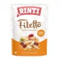 Märg koeratoit RINTI Filetto kanafilee südametega 100 g — täisväärtuslik üheportsjoniline märgtoit, 82% niiskust, 14% valku