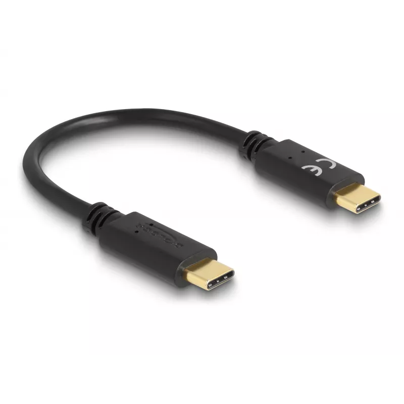 DeLOCK USB USB-C laadimiskaabel 15 cm PD 5 A E-Markeriga