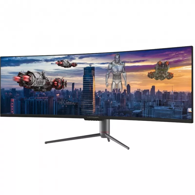 LC-Power LC-M49-DQHD-120-C-Q LED-ekraan 124,5 cm (49 tolli) 5120 x 1440 pikslit UltraWide Quad HD QLED must (LC-M49-DQHD-120-C-Q)