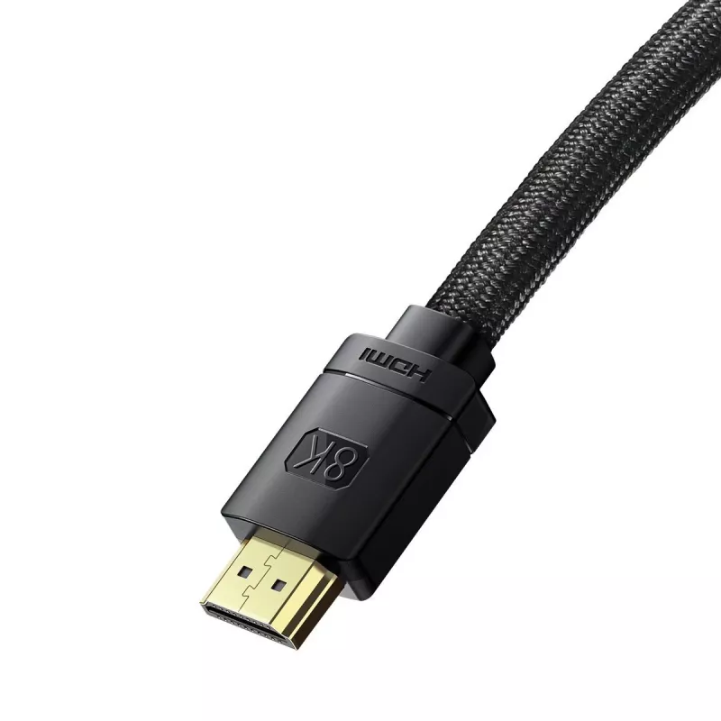 Baseus High Definition Series HDMI 2.1 kaabel, 8K 60Hz, 3D, HDR, 48Gbps, 2m (must)