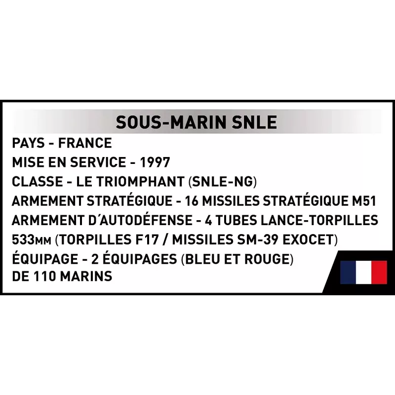 Cobi Blocks Sous-Marin SNLE ehituskomplekt — 643 tükki