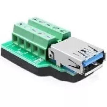 Kaabliüleminekumuundur DeLOCK 65370 USB 3.0-A 10p Must Roheline Hõbedane