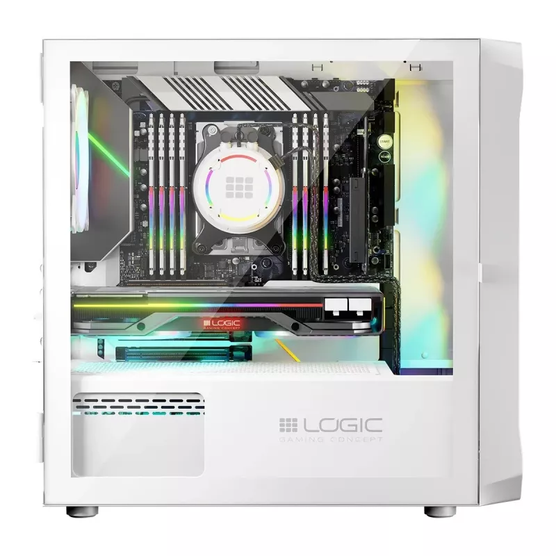 Logic PORTOS ARGB MINI USB 3.0 korpus valge
