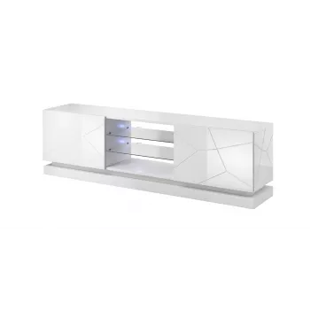Cama TV-kapp QIU 200 MDF valge läikiv/valge läikiv