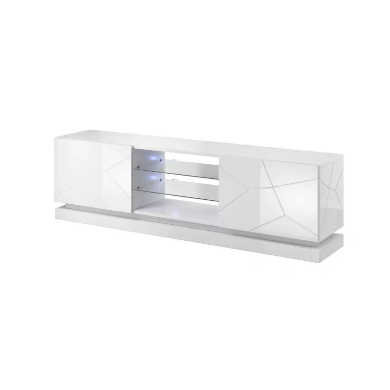 Cama TV-kapp QIU 200 MDF valge läikiv/valge läikiv