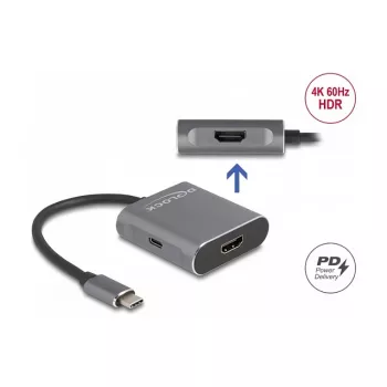 DeLOCK USB USB-C jaotur DP Alt Mode kuni 2 × HDMI MST 3840 × 2160