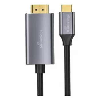 USB-C-HDMI videoadapteri kaabel MediaRange MRCS217 1,8 m, USB-C (DisplayPort Alt Mode) HDMI-väljundisse