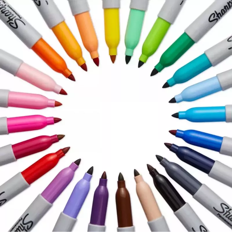 Sharpie Fine Point püsimarker, must, 12 tk