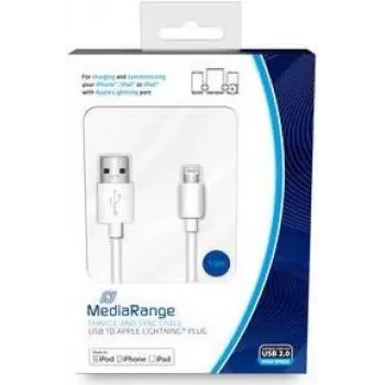Lightningi kaabel MediaRange MRCS178 1m valge