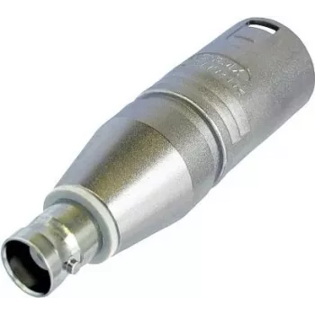 Neutrik XLR-adapter XLR-pistik - BNC-pesa NA2MBNC 1 tk (NA2MBNC)