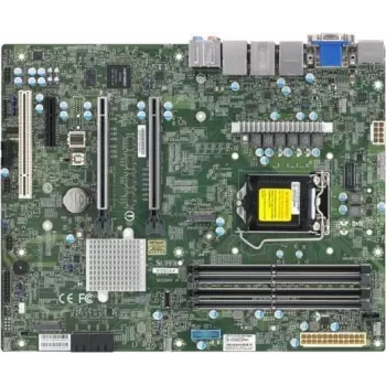Super Micro SUPERMICRO X12SCA-F - Emaplaat - ATX - LGA1200 pesa - W480 kiibistik - USB-C Gen2, USB 3.2 Gen 1, USB 3.2 Gen 2 - Gigabit LAN, 2,5 Gigabit LAN - Pardagraafika - H