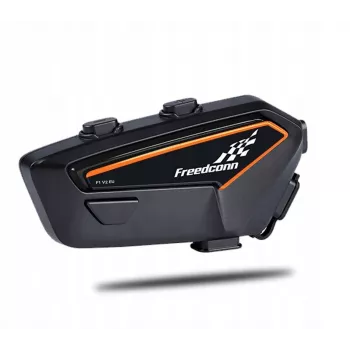 Peakomplekt FreedConn F1 V2 EU — Bluetooth 5.2, IP65, 1100 mAh aku, kuni 48 h kõneaeg, FM-raadio, mikrofon, klamber