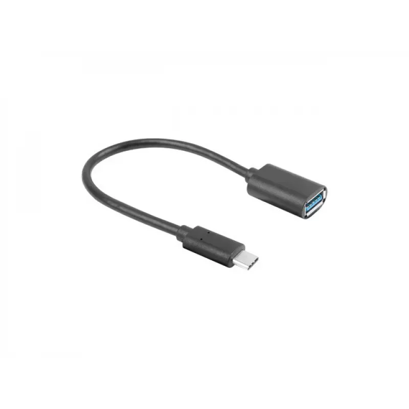 LANBERG AD-UC-UA-04 adapter USB TYPE-C M - USB Type-A F 15cm Must