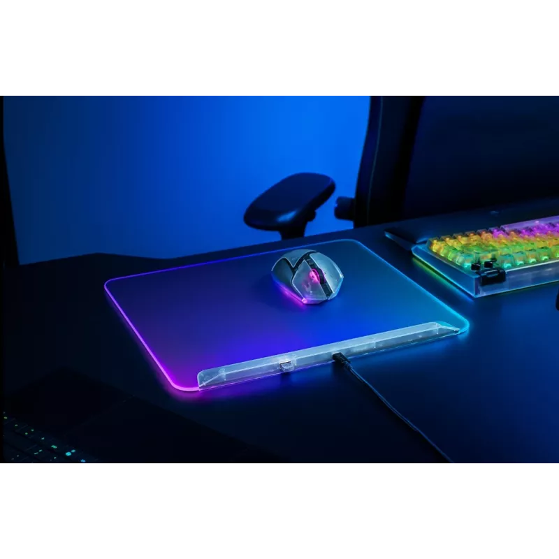 Mänguhiire matt Razer Firefly V2 Pro Valge — RGB taustvalgustusega, USB toitega, libisemiskindel alus