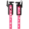 Ultron selfie hot shot Pink - 15 - 45 cm Selfie Stick koos kaamera päästikuga käepidemel - Nutitelefonidele nagu Samsung Galaxy, iPhone ja teised (173951)