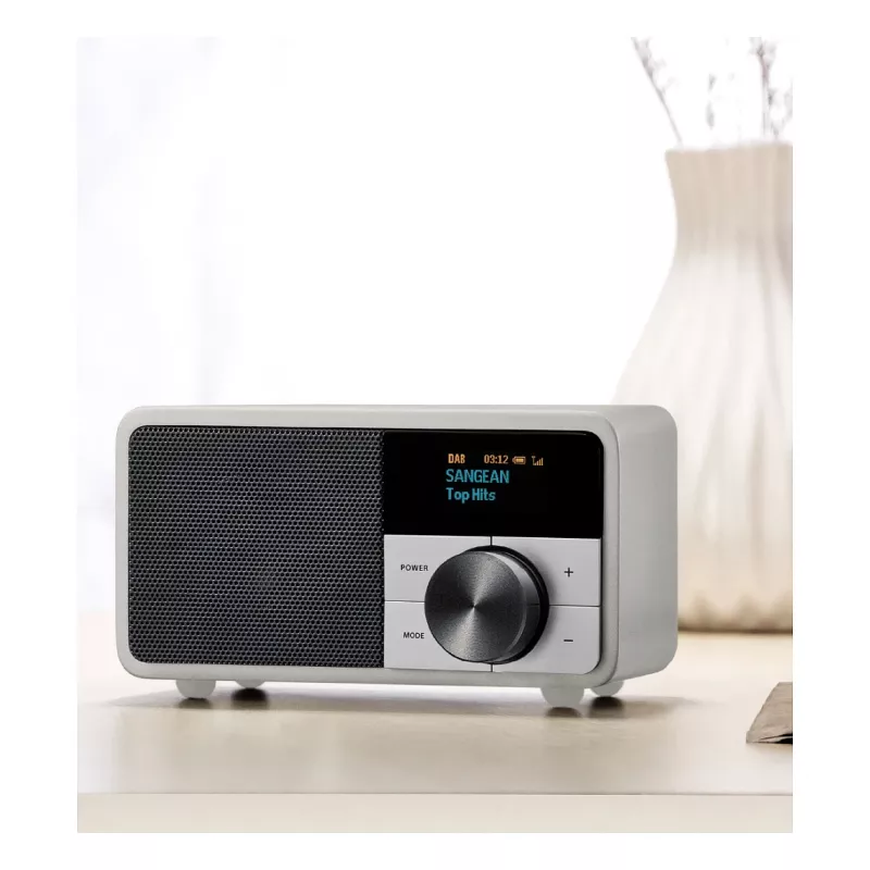 Lauaraadio Sangean DDR-7 Glacier Silver digitaalse tuuneri ja Bluetoothiga