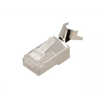 RJ45 pistik Extralink CAT6A FTP 8P8C, läbipaistev, isane/emane, 1 tk