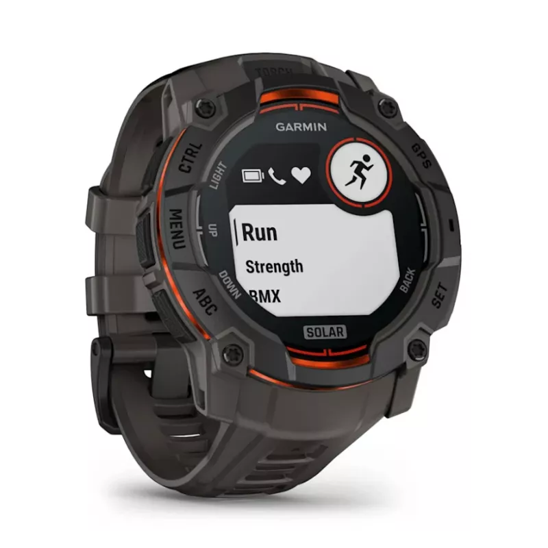 Garmin Instinct 3 Solar GPS-nutikell 1,3-tolline MIP 176x176 puuteekraan Must