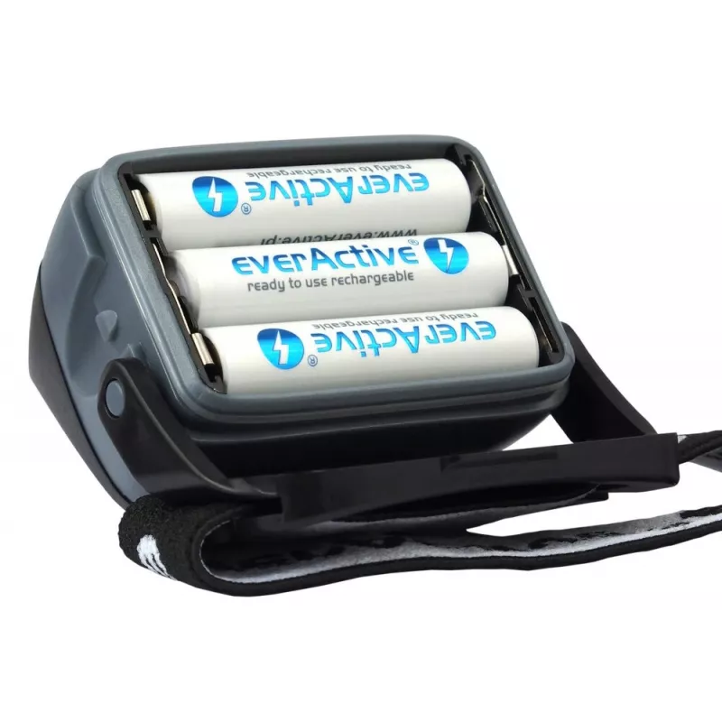 Peavõru taskulamp everActive HL-150, pealamp, 150 lm, 3 W, IPX4, 3×AAA, must