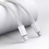 USB-C–Lightning Baseus tihedalt punutud kaabel, 20W, PD, 2m (valge)