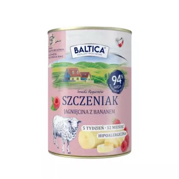 BALTICA regionaalsed maitsed Kutsikas Lambaliha banaaniga - märg koeratoit - 400g