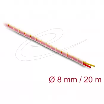 Kaablikate DELOCK 19016, silikoonist läbipaistev, siseläbimõõt 6 mm, välisläbimõõt 8 mm, pikkus 20 m, temperatuur -40–200 °C