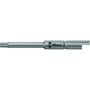 Hex-otsak Wera 840/9 C 1.5 mm Halfmoon 44 mm — kruvikeeraja otsak, kuuskant 1,5 mm, pikkus 44 mm