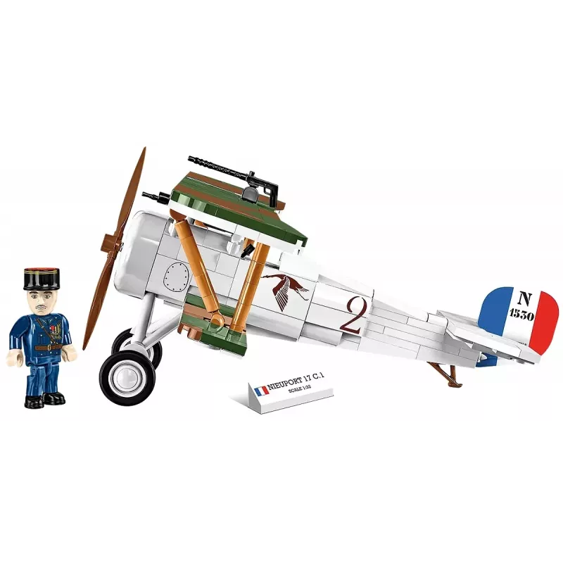 Ehituskomplekt Cobi Blocks Nieuport 17 C.1 277 tk — mudellennuki komplekt, kogutav klotsikomplekt