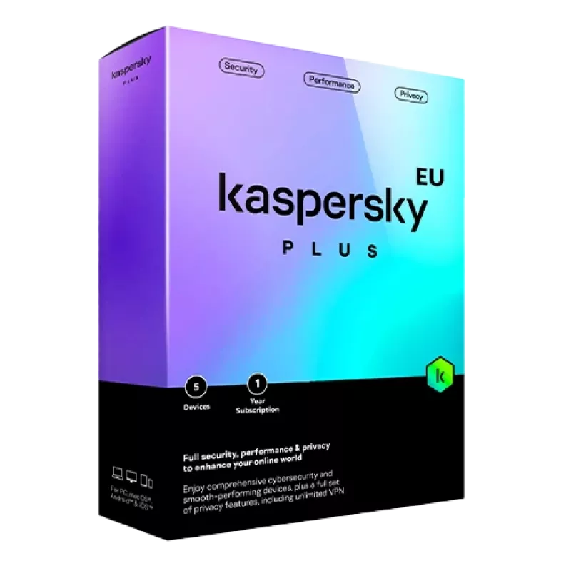 Kaspersky Plus | 5 seadet | 1 aasta | EL