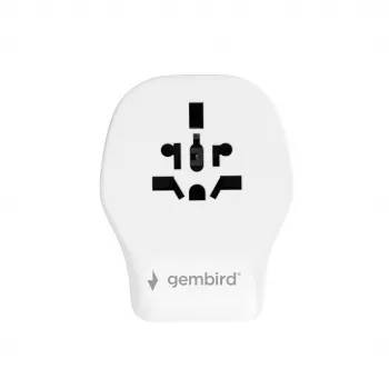 Seinareisiadapter GEMBIRD TPA-1A2C20-02-W 20W — 1×USB-A + 2×USB-C, Type G pistik, 100–250V, valge