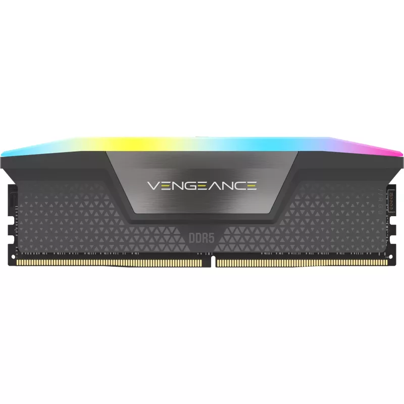 DIMM 64 GB DDR5-6000 (4x 16 GB) Quad-Kit, mälu must, CMH64GX5M4B6000C36, Vengeance RGB, INTEL XMP