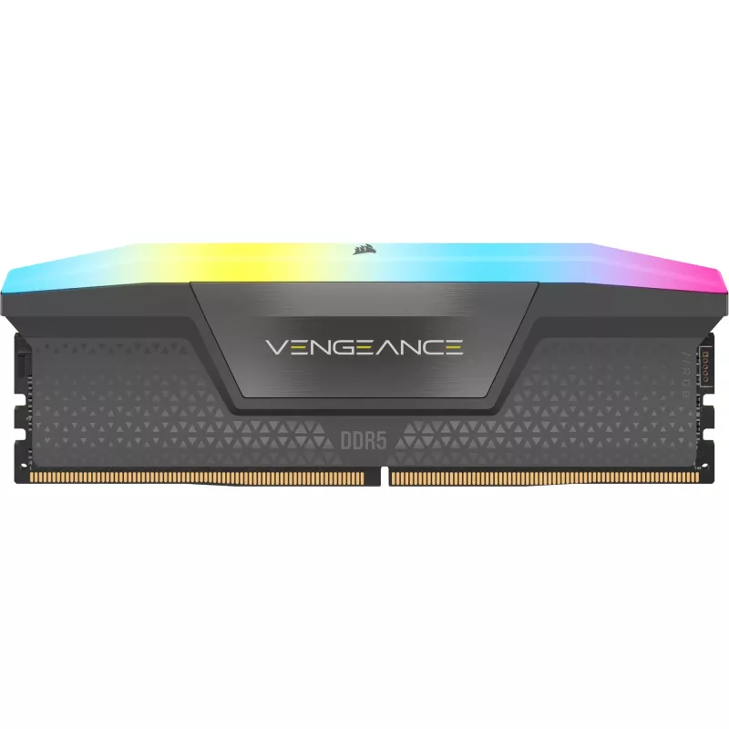 DIMM 64 GB DDR5-6000 (4x 16 GB) Quad-Kit, mälu must, CMH64GX5M4B6000C36, Vengeance RGB, INTEL XMP