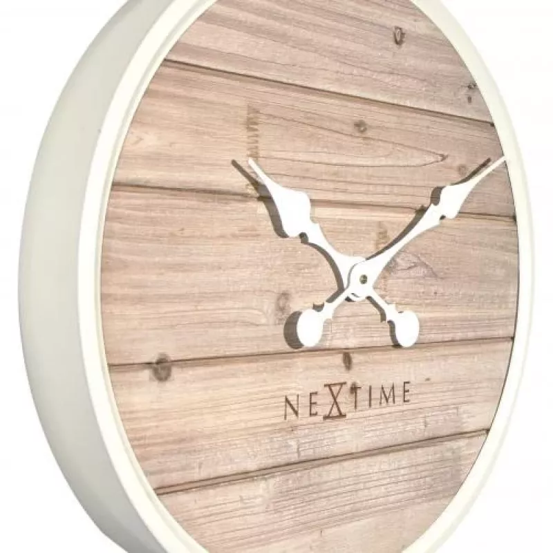 NeXtime kell 3134wi Plank, Ø50 cm, sein, valge