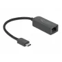 Adapter USB USB-C isane 2,5 Gigabit LAN kompaktne DeLOCK 66645