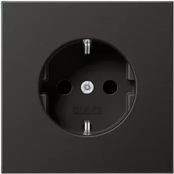 Outlet Box JUNG AL 1520 AN Type F Must — süvistatav elektrikarp F-tüüpi pistikupesadele