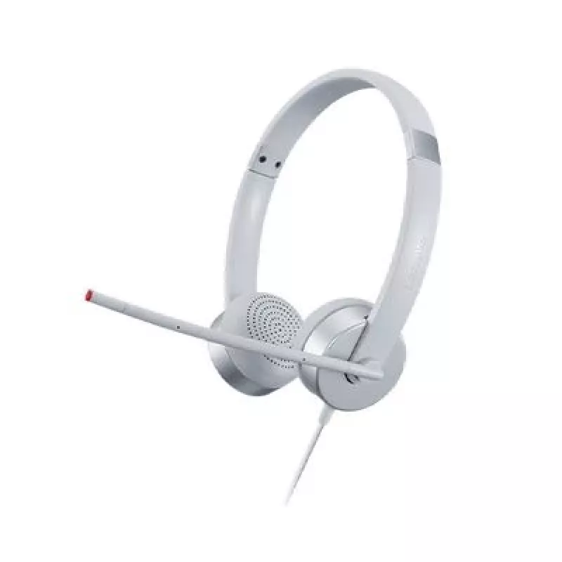 Lenovo 100 Stereo Analogue Headset kontor/kõnekeskus hõbedane