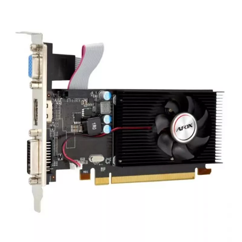 AFOX Radeon R5 230 1GB DDR3 graafikakaart, 64-bit, DVI/HDMI/VGA, madalprofiil