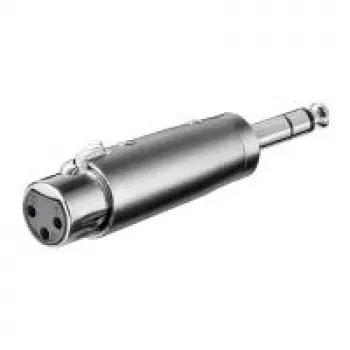 Wentronic Goobay XLR-adapter - XLR-pistikupesa (3-kontaktiline) > 6,35 mm pistik (4-kontaktiline, stereo) (27514)
