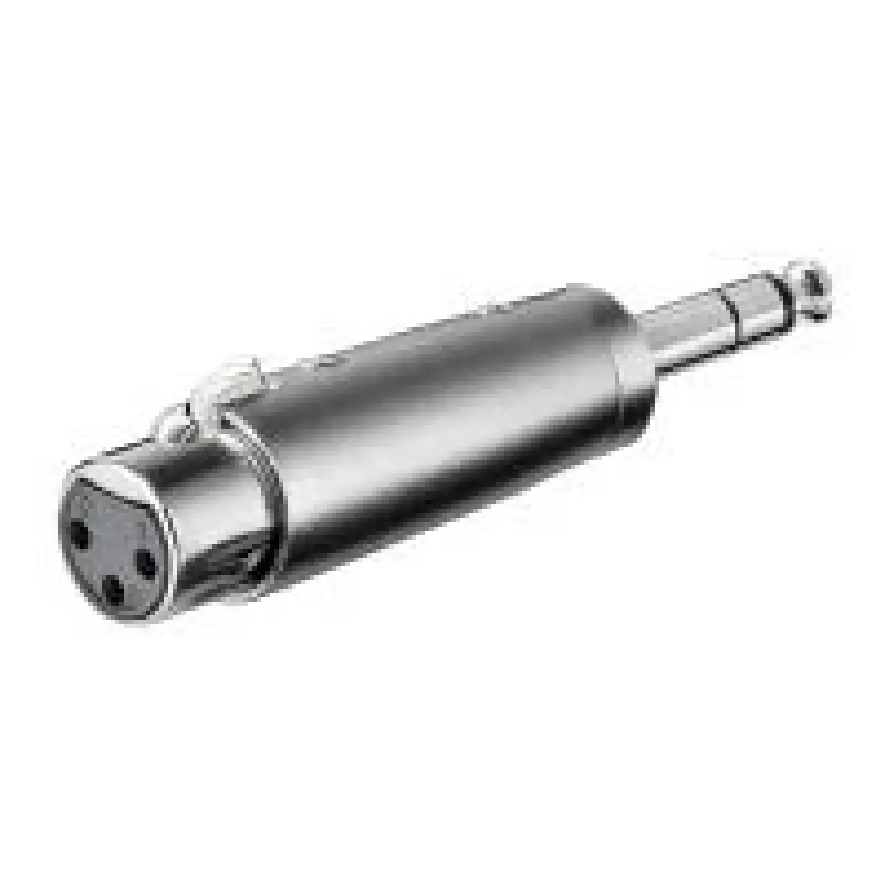 Wentronic Goobay XLR-adapter - XLR-pistikupesa (3-kontaktiline) > 6,35 mm pistik (4-kontaktiline, stereo) (27514)