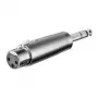 Wentronic Goobay XLR-adapter - XLR-pistikupesa (3-kontaktiline) > 6,35 mm pistik (4-kontaktiline, stereo) (27514)