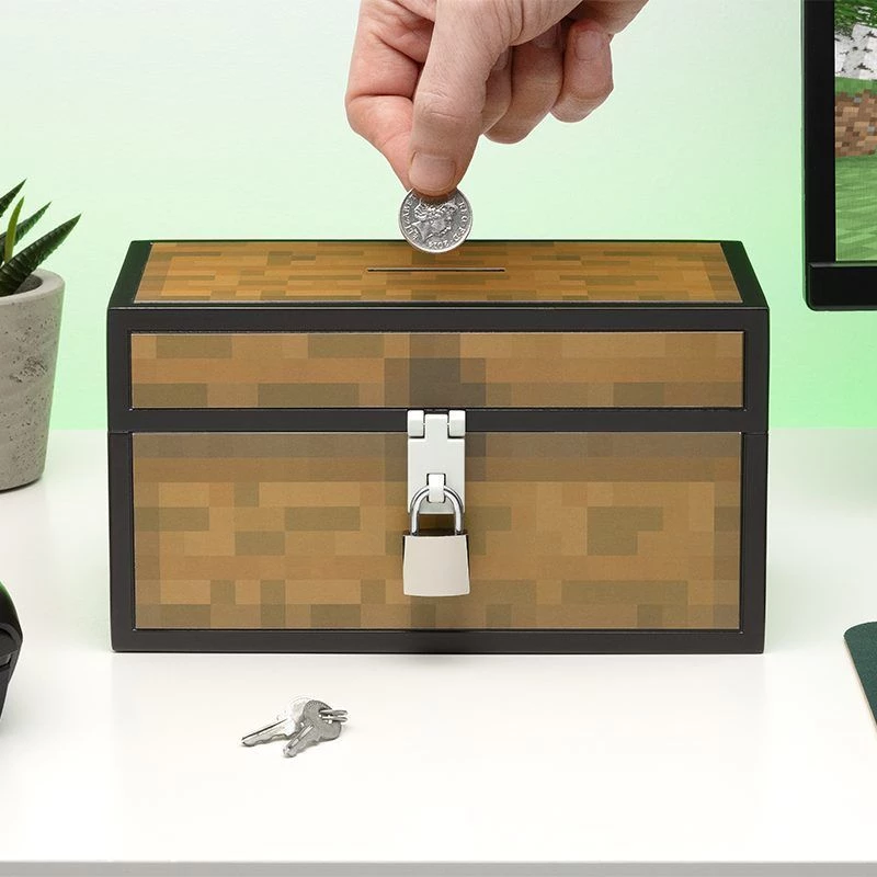 Rahakarp Paladone Minecraft Chest Design PP13601MCF mündipank lastele ja fännidele