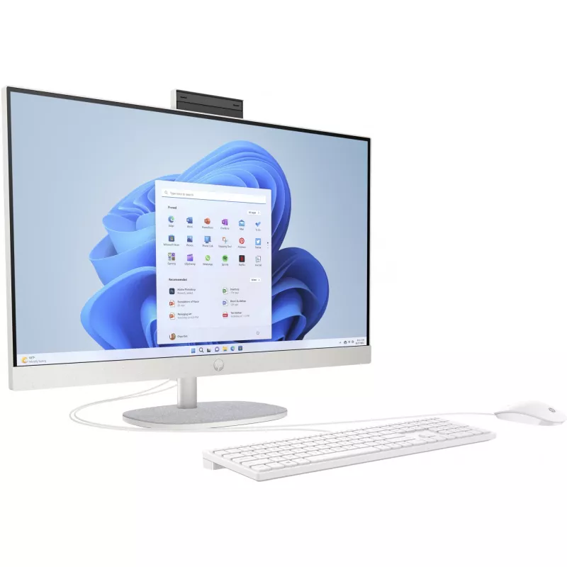 HP 27-cr0007ng - Kõik-ühes (terviklahendus) - Ryzen 5 7520U / 2,8 GHz - RAM 16 GB - SSD 512 GB - NVMe - Radeon Graphics - 1GbE, Bluetooth 5.3, Wi-Fi 6 - WLAN: 802.11a/b/g/n/ac/ax