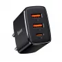 Baseus 30W USB laadija QC PD3.0 Type C PD kiirlaadimine kiire telefonilaadija iPhone 17 16 15 14 13 12 Pro Max Xiaomi Samsung jaoks