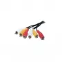 shiverpeaks BASIC-S 3x RCA - 3x RCA 1,5m - 3 x RCA - isane - 3 x RCA - isane - nikkel - must - punane - valge - kollane (BS40150-1.5)