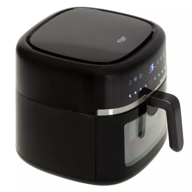 Adler AD 6318 kuumaõhufritüür, 8 l, 2500 W, LCD-ekraan, 9 programmi, must